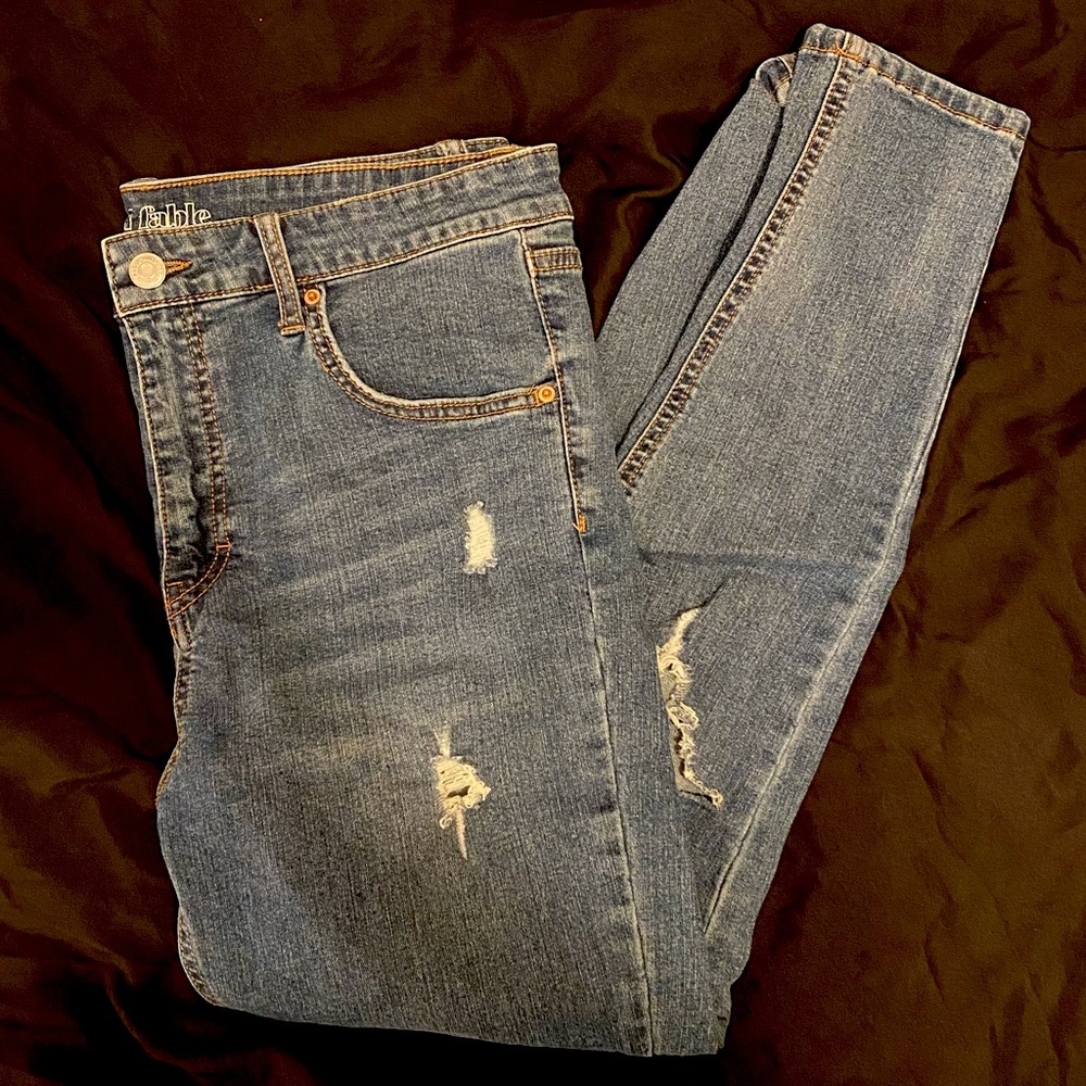 Wild Fable Distressed High Rise Skinny Jeans